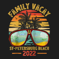 Vintage Family Vacation 2022 Florida St. Petersburg Beach Raglan Baseb Classic T-shirt | Artistshot