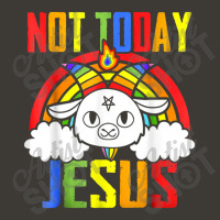 Not Today Jesus Unicorn Satan Goat Satanic Rainbow Satanism Bucket Hat | Artistshot