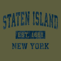 Staten Island New York Ny Vintage Sports Design Navy Print T Shirt Camo Snapback | Artistshot