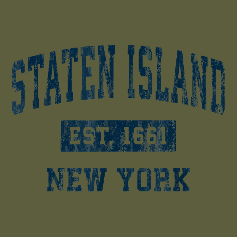 Staten Island New York Ny Vintage Sports Design Navy Print T Shirt Camo Snapback by husserllpr | Artistshot