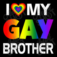 I Love My Gay Brother Lgbt Rainbow Pride Flat Bill Snapback Cap | Artistshot