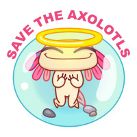 Save The Axolotls Cub Paper Bag - 8 X 4 1/2 X 10 1/4 | Artistshot