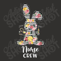 Nurse Crew Bunny Striped Flowers Stethoscope Syringe Easter Champion Hoodie | Artistshot