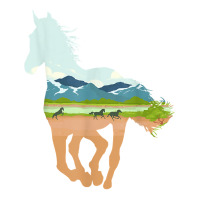 Horse Print With Landscape Horse Lover, Animal Horse Queen Paper Bag - 16 X 6 X 19 1/4 | Artistshot