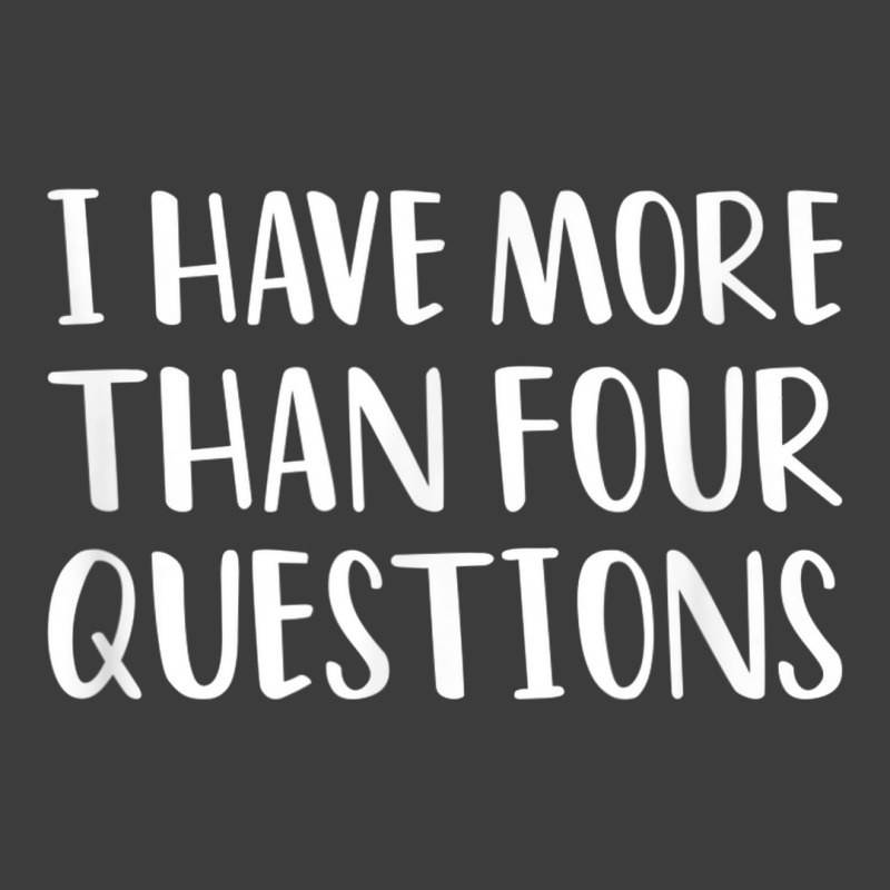 Funny Jewish Passover Seder I Have More Than Four Questions Men's Polo Shirt | Artistshot