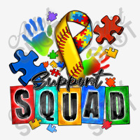 Softball Support Squad Autism Metal Print Vertical | Artistshot