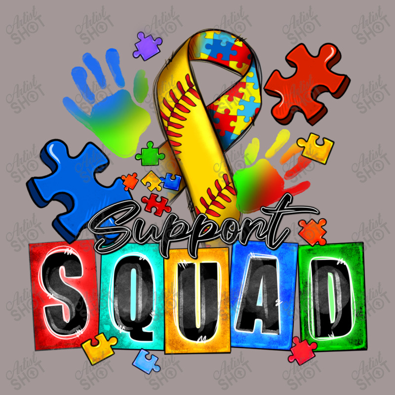 Softball Support Squad Autism Vintage Hoodie | Artistshot