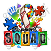 Baseball Support Squad Autism Debie Paper Bag - 10 X 5 X 13 | Artistshot