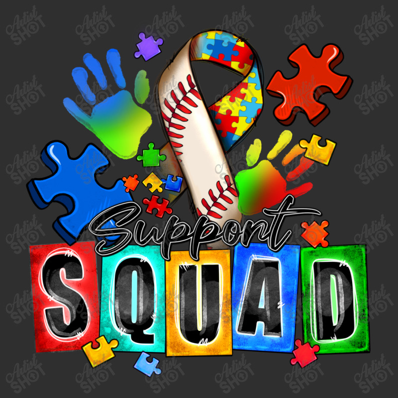 Baseball Support Squad Autism Oval Leatherette Patch | Artistshot