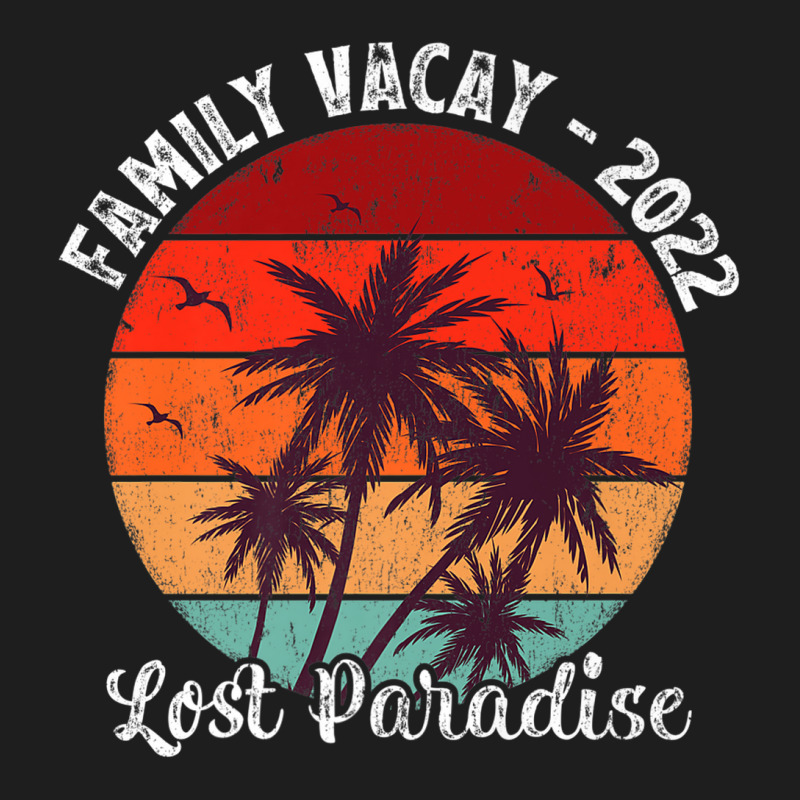 Vintage Palm Tree Family Vacation 2022 Lost Paradise Beach Premium Classic T-shirt by Tiktify | Artistshot