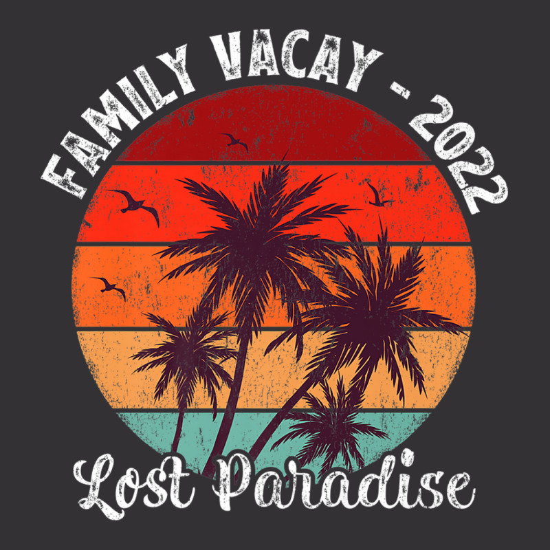 Vintage Palm Tree Family Vacation 2022 Lost Paradise Beach Premium Vintage Short by Tiktify | Artistshot