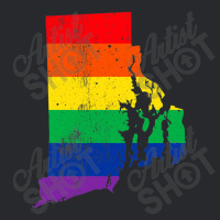 Rhode Island Rainbow Flag Map Gay Pride Lesbian Lgbt Trucker Cap | Artistshot