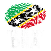 Its In My Dna Saint Kitts And Nevis Flag Fingerprint Debie Paper Bag - 10 X 5 X 13 | Artistshot