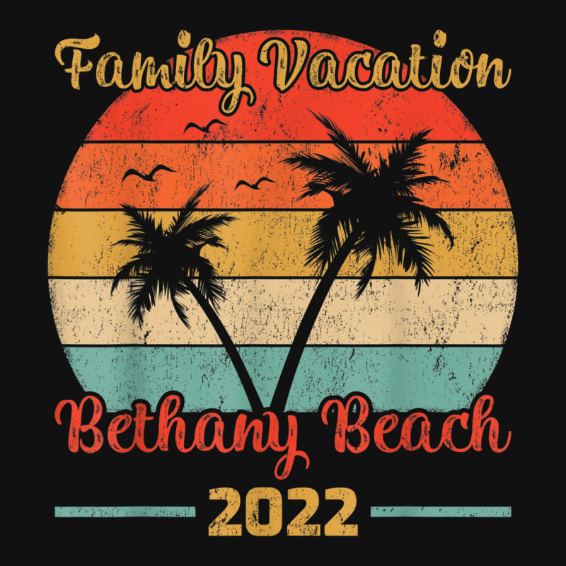 Vintage Style Family Vacation 2022 Delaware Bethany Beach Baby Bibs | Artistshot