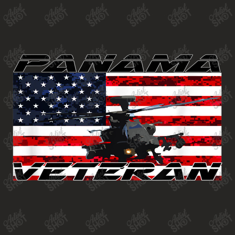 Panama Operation Veteran American Flag Ladies Fitted T-Shirt by Yuh2105 | Artistshot