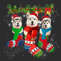 Three Alaskan Malamutes In Christmas Socks T Shirt Baseball Cap | Artistshot