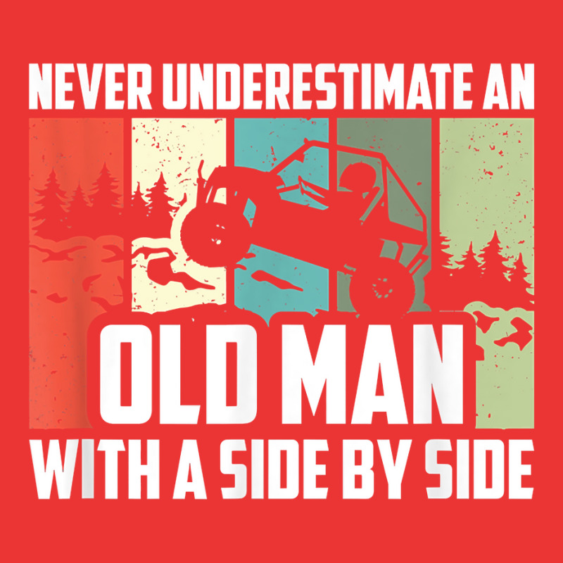 Mens Never Underestimate An Old Man With A Side By Side Utv T Shirt Mesh cap by ruffelbzk | Artistshot