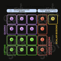 Particles Standard Model Higgs Boson Physics Teacher Student T Shirt Scorecard Crop Tee | Artistshot