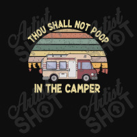 Camping Thou Shall Not Poop In The Camper Retro Vintage Crop Top | Artistshot