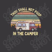 Camping Thou Shall Not Poop In The Camper Retro Vintage Ladies Curvy T-shirt | Artistshot