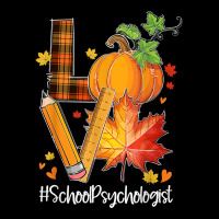 Love School Psychologist Fall Leaves Autumn Season Pumpkin T Shirt Flat Bill Snapback Cap | Artistshot