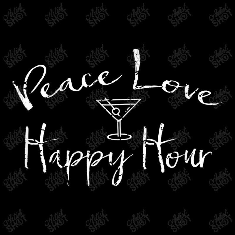 Peace Love Happy Hour Drink V-Neck Tee by Yuh2105 | Artistshot