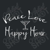 Peace Love Happy Hour Drink Crewneck Sweatshirt | Artistshot