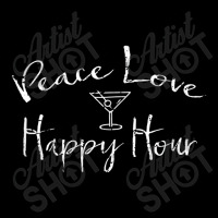 Peace Love Happy Hour Drink Fleece Short | Artistshot