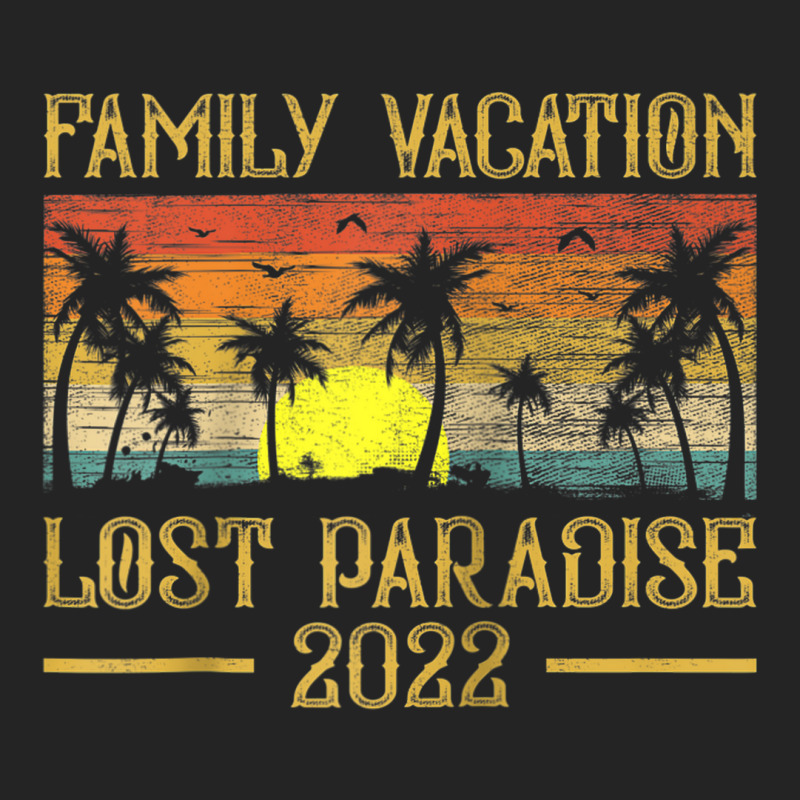 Vintage Sunset Family Vacation 2022 Lost Paradise Beach Raglan Basebal 3/4 Sleeve Shirt by Tiktify | Artistshot