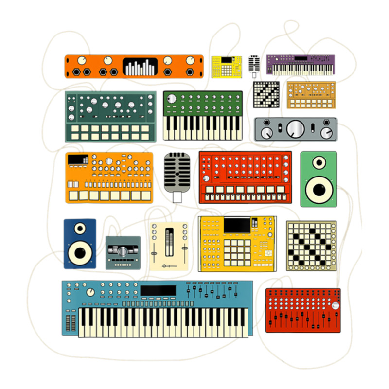 Synthesizer And Drum Machine For Electronic Musician Cub Paper Bag - 8 X 4 1/2 X 10 1/4 | Artistshot