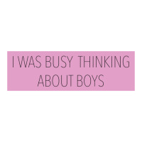 I Was Busy Thinking About Boys Debie Paper Bag - 10 X 5 X 13 | Artistshot