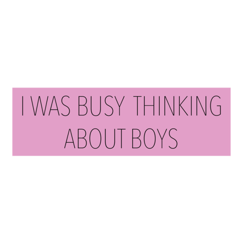 I Was Busy Thinking About Boys Debie Paper Bag - 10 X 5 X 13 | Artistshot