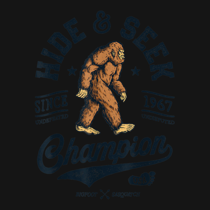 Bigfoot Hide And Seek Champion Funny Sasquatch Retro Vintage Mesh cap by Hoang95 | Artistshot