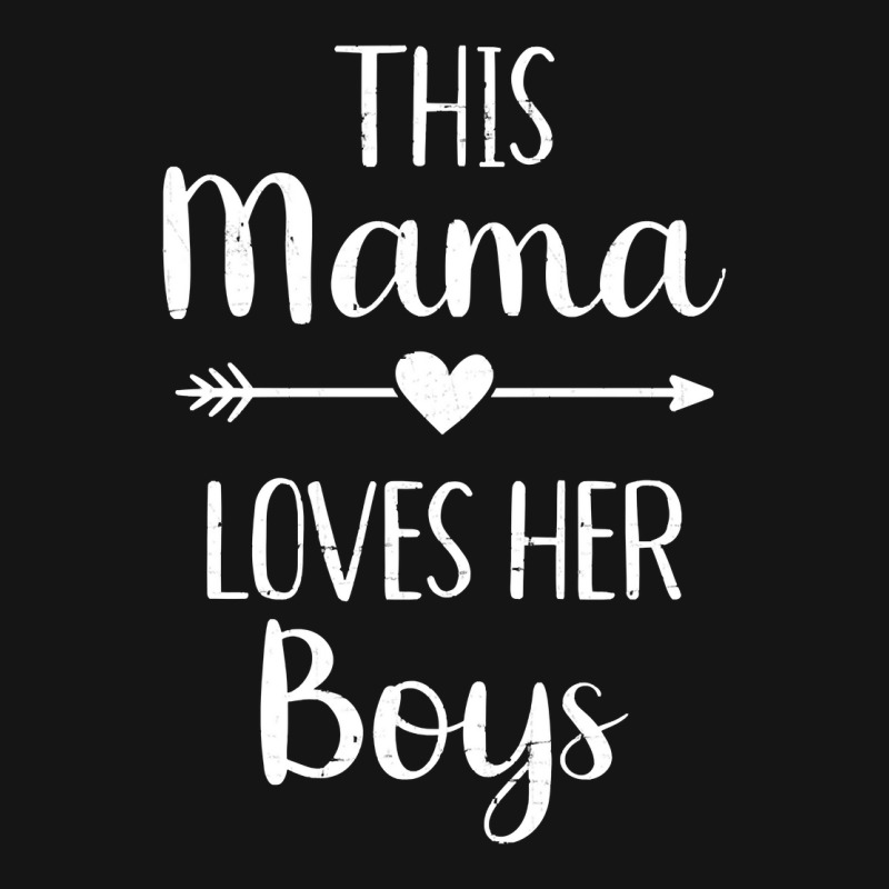 Mom This Mama Loves Her Boys Pullover Hoodie Mesh Cap | Artistshot