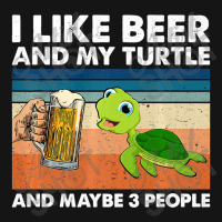 Retro I Like Beer My Turtle And Maybe 3 People Turtle Lover Premium T Mesh Cap | Artistshot