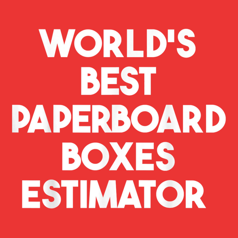 World's Best Paperboard Boxes Estimator T Shirt Mesh Cap | Artistshot