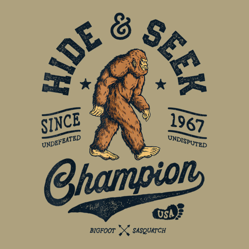 Bigfoot Hide And Seek Champion Funny Sasquatch Retro Vintage Flat Bill Snapback Cap by Hoang95 | Artistshot