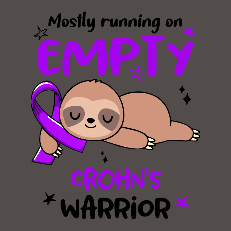 Crohns Awareness T  Shirt Mostly Running On Empty Crohn's Warrior T  S Flat Bill Snapback Cap by difficultasian | Artistshot