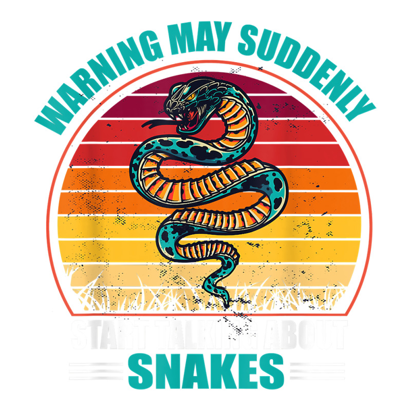 Warning May Suddenly Start Talking About Snakes Retro Snake Double Wine Paper Bag - 6 1/2 X 3 1/2 X 12 3/8 | Artistshot