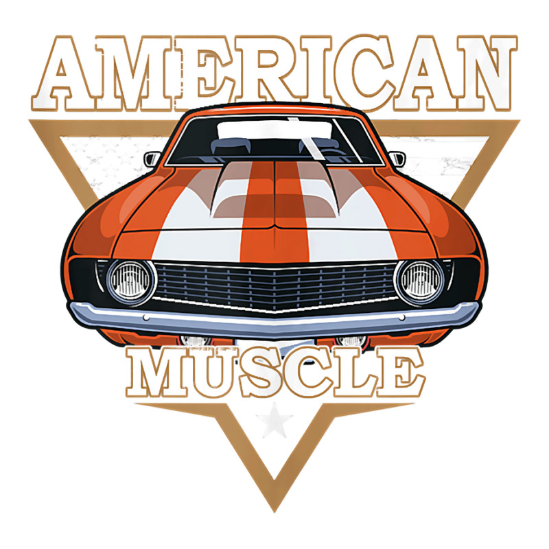 American Flag Vintage Muscle Car, Hot Rod And Muscle Car Tank Top Take 