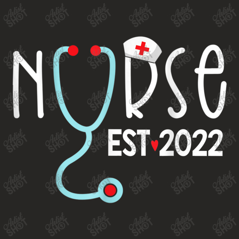 Registered Nurse Est 2022 Rn Nursing School Graduation Ladies Fitted T-shirt | Artistshot