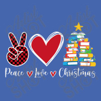 Peace Love Christmas Tshirt   Funny Christmas Tree Book Tree T Shirt Mesh Cap | Artistshot