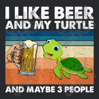 Retro I Like Beer My Turtle And Maybe 3 People Turtle Lover Premium T Trucker Cap | Artistshot