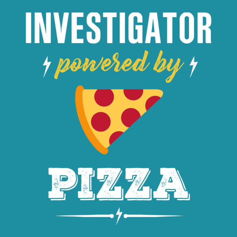 Investigator Powered By Pizza Funny Gift Flat Bill Snapback Cap by kertanegarans | Artistshot