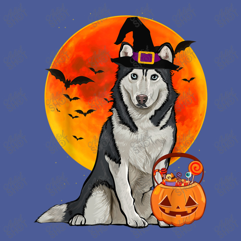 Dog Halloween Siberian Husky Jack O Lantern Pumpkin Flat Bill Snapback Cap by Brynlee-Everett | Artistshot