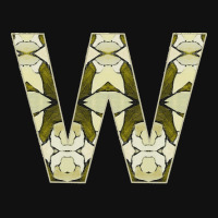 Letter W T  Shirt Letter W Monogram Olive Green Abstract Pattern Paint Crew Socks | Artistshot