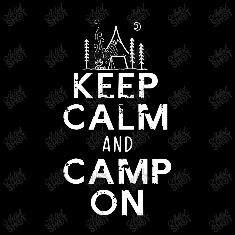 Keep Calm And Camp On Long Sleeve Baby Bodysuit by hoainv | Artistshot