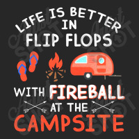 Life Is Better In Flip Flops With Fireball At The Campsite Women's Pajamas Set | Artistshot