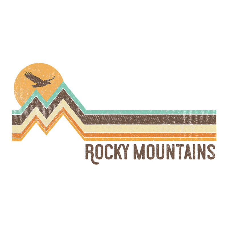 Rocky Mountain National Park 70's Retro Vintage Distressed Mart Paper Bag -13 X 7 X 17 | Artistshot