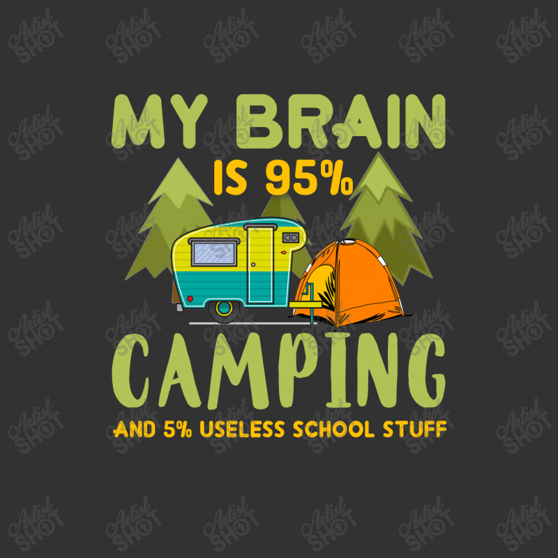 My Brain Is 95% Camping 5% Useless School Stuff Baby Bodysuit by hoainv | Artistshot